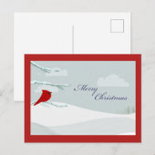 Belle carte de Noël du cardinal (Devant / Derrière)