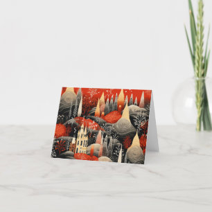 Belle carte de Noël rétro