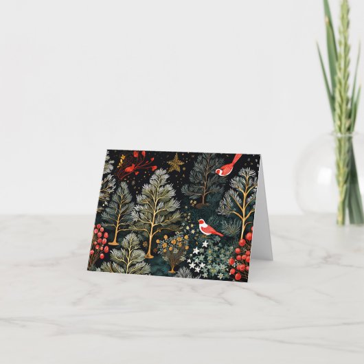 Belle carte de Noël rétro (Devant)
