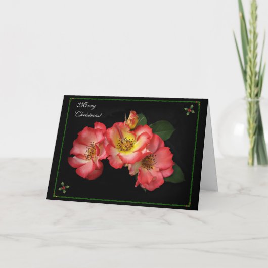 Belle carte de Noël Rose 2014 ! (Devant)