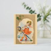 Belle carte de Noël vintage (Debout devant)