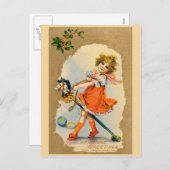 Belle carte de Noël vintage (Devant / Derrière)