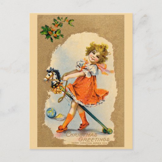 Belle carte de Noël vintage (Devant)