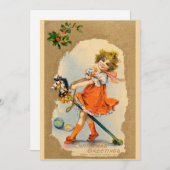 Belle carte de Noël vintage (Devant / Derrière)