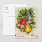 Belle carte de Noël vintage (Devant / Derrière)