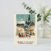 Belle carte de Noël vintage (Debout devant)