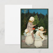 Belle carte de Noël vintage (Devant / Derrière)