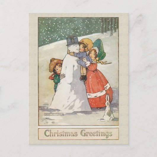 Belle carte de Noël Vintage (Devant)