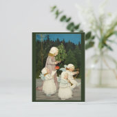 Belle carte de Noël vintage (Debout devant)