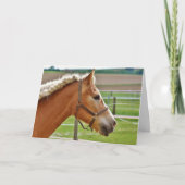 Belle carte de note Cheval (Devant)