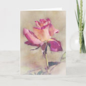 Belle carte de note Rose Rose Bud Art (Devant)