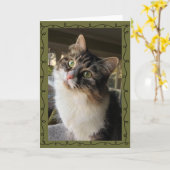 Belle carte de note sibérienne (Fleur jaune)