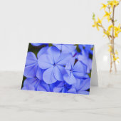 Belle carte de notes Blue Tropical Flowers (Fleur jaune)