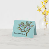 Belle carte de pâque d'oiseaux (Fleur jaune)