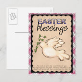 Belle carte de Pâques (Devant / Derrière)