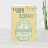 Belle carte de Pâques antique (Dos)