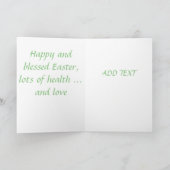 Belle carte de Pâques antique (Intérieur)