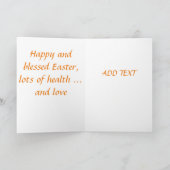 Belle carte de Pâques antique (Intérieur)