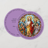 Belle carte de Pâques religieuse pour disciples du (Devant / Derrière)