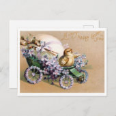 Belle carte de Pâques vintage (Devant / Derrière)