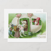 Belle carte de Pâques vintage (Devant / Derrière)