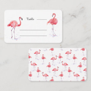 Belle carte de place Flamant rose rose
