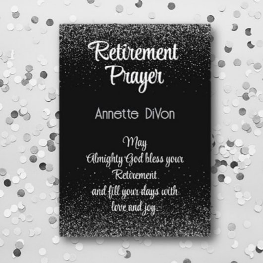 Belle carte de prière de retraite chrétienne