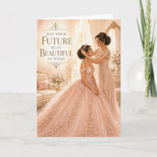 Belle Carte de Quinceañera pour un Avenir Radieux