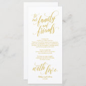 Belle carte de réglage Elegant Merci (Devant / Derrière)