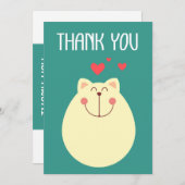 Belle Carte de remerciements (Devant / Derrière)