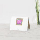 Belle Carte de remerciements avec Coeur (Dos)