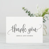 Belle Carte de remerciements de calligraphie (Debout devant)