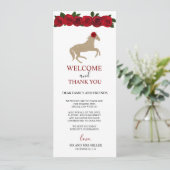 Belle Carte de remerciements de Fête des mariées R (Debout devant)