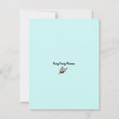 Belle Carte de remerciements de gâteau d'anniversa (Dos)