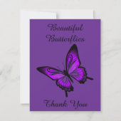 Belle Carte de remerciements de papillons (Devant)