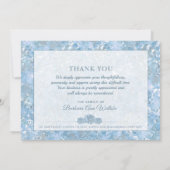 Belle Carte de remerciements de Sympathie Florale  (Dos)