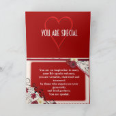 Belle Carte de remerciements Expressions (Intérieur)