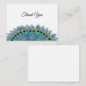Belle Carte de remerciements Peacock (Devant / Derrière)