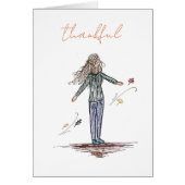 Belle Carte de remerciements pour l'automne (Devant)