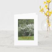 Belle Carte de remerciements verdoyante. (Fleur jaune)