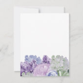 Belle carte de réponse florale (Dos)