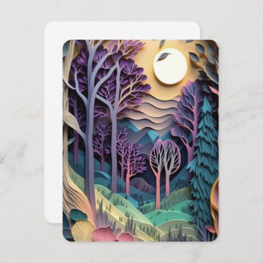 Belle carte de saison nature (Devant / Derrière)