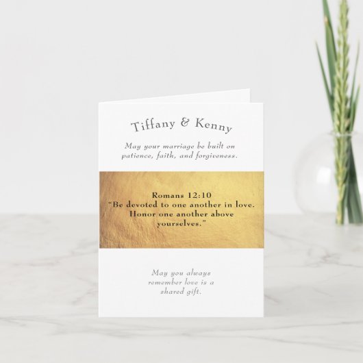 BELLE CARTE DE SALUT MARIAGE (Devant)