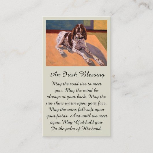 Belle carte de Sympathie Brittney Spaniel Memorial (Devant)