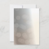 Belle Carte de Table de Mariage Élégante Cygne (Dos)