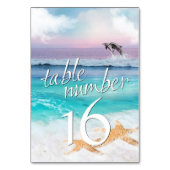 BELLE carte de table TROPICAL OCEAN SLEVER (Dos)