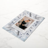 belle carte de vacances photo feuillage d'hiver bl (Rotation)