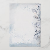 belle carte de vacances photo feuillage d'hiver bl (Verso)