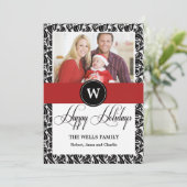 Belle Carte de vacances photo Script (Debout devant)