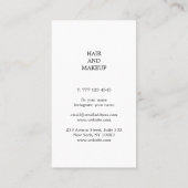 Belle carte de visite aux couleurs pastel. (Dos)